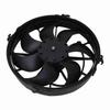 24V Car Cooling Air Fan 7 Blades 160W Power Heat Dissipation Black for Buses Trucks