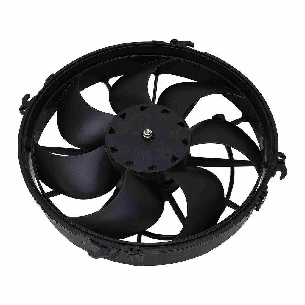 24V Car Cooling Air Fan 7 Blades 160W Power Heat Dissipation Black for Buses Trucks