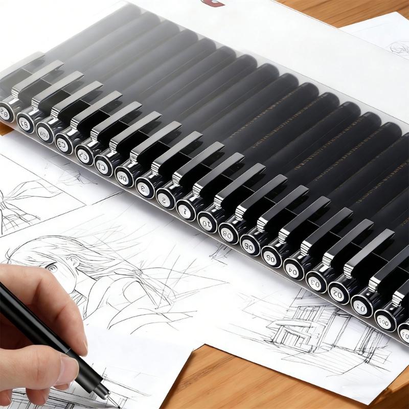 Professional Art Marker Needle Tip Drawing Pen Waterproof Fine Liner Pen For Artists Sketching And Art Illustrations