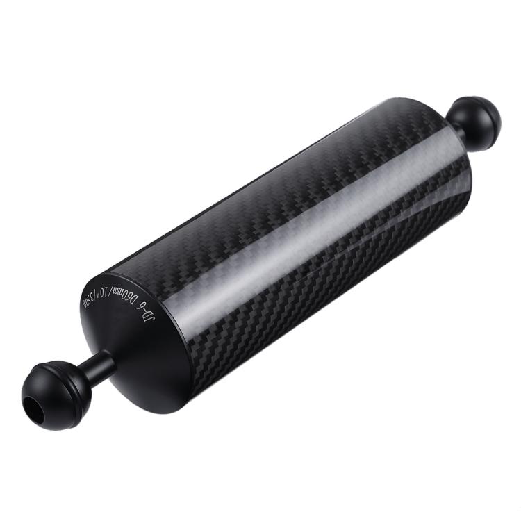 

PULUZ 10.82 inch 27.5cm Length 60mm Diameter Dual Balls Carbon Fiber Floating Arm, Ball Diameter: 25mm, Buoyancy: 350g