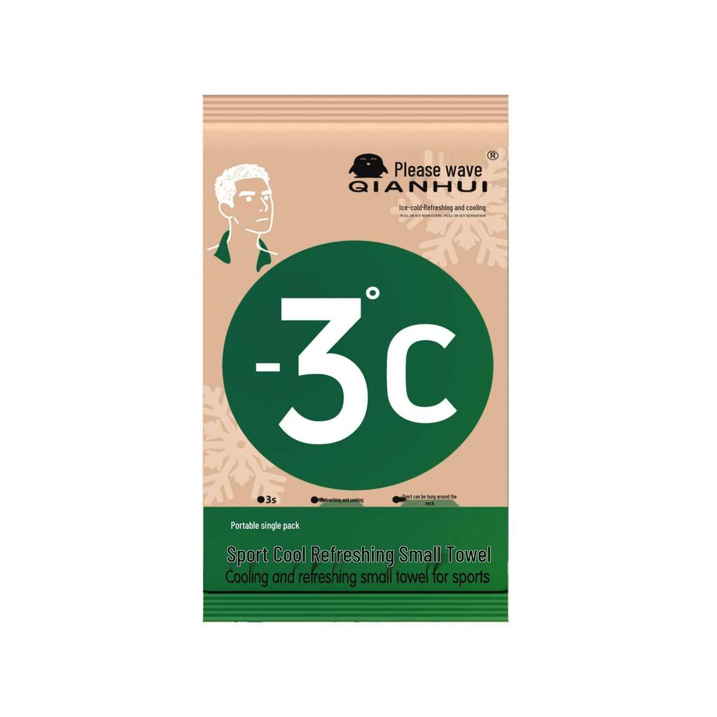 Refreshing Ice-Cold Cooling Wipes for Sweat & Oil Removal - Portable Pack of 10 Sheets, Perfect for Students & Military Training