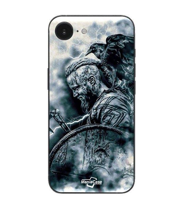 Maniacase Case For Iphone 16E Vikings Ragnar Lothbrok Shield Raven