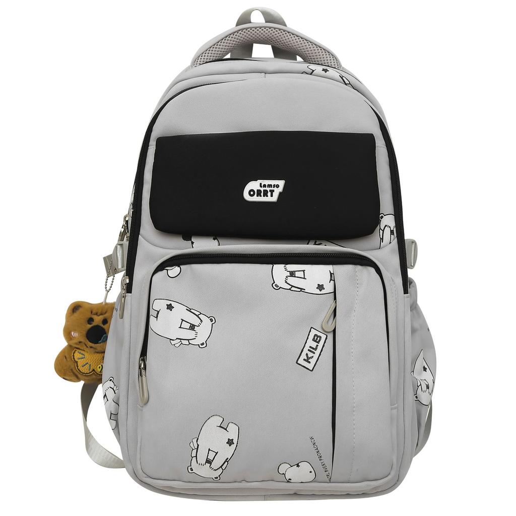 Schoolbag new high-capacity spine protection for primary and secondary school students to reduce the burden backpack fashion printing 