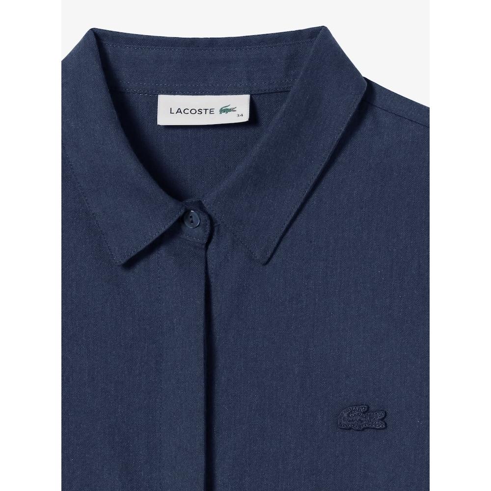 LacoSte Women S Flannel Woven Long dreSS Ef896e 54n Hde q2nEf896e 54nHde