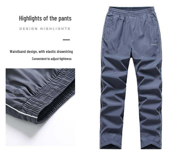 Conjunto de Ropa Deportiva para Hombre con Forro Polar para Otoño/Invierno