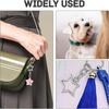 10pcs New Zinc Alloy Star Keyring Pendant Hollow Design DIY Crafts Key Chain Key Ring Hanging Buckle Multi-purpose Lobster Clasp