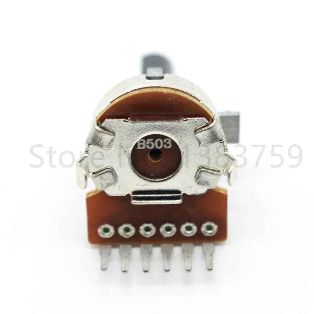 1pc 161 Type Dual Channel B50K B100K Amplifier Woofer Balance Potentiometer 6 Feet Semi-axis Length 20mm Accessories
