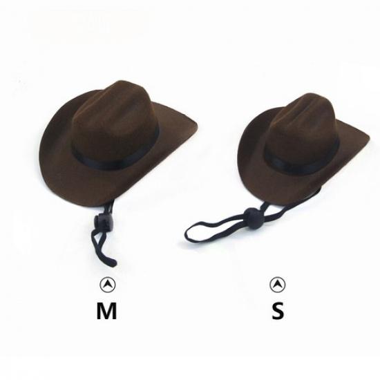 Pet Hat Dog Western Cowboy Hat Pet Triangle Scarf Photo Prop PetAccessorie E