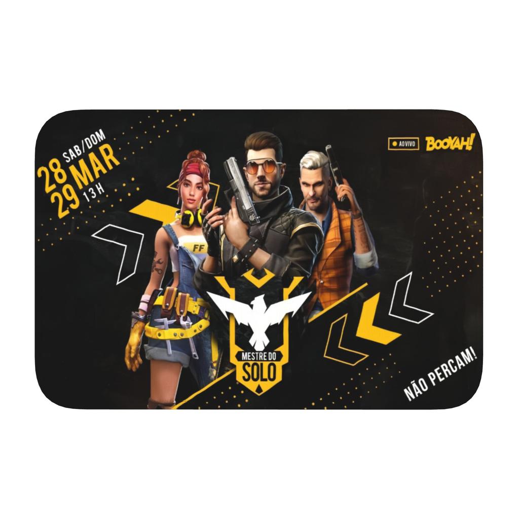 Custom Garena Free'd Fire'ed Game Doormat Mat Anti-Slip Bath Kitchen Garden Rug Carpet 40*60cm