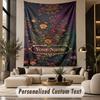 Floral (54) Theme Custom Tapestry Personalized Custom Name Text Wall Hanging Tapestry Home Decor Background Cloth