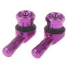 2Pcs Cnc Motorcycle 90 Degree Angle Wheel Tire Stem Tubeless Valve Aluminum