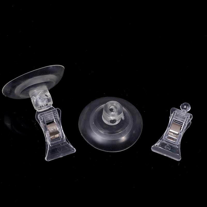 2Pcs Living Room Wall Suction Cup Clips Plastic Window Office Door Multi-function Mall Store Smooth Surface Advertising Clips