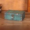 Wooden Retro Style Storage Boxes With Password Lock For Bedroom Organization