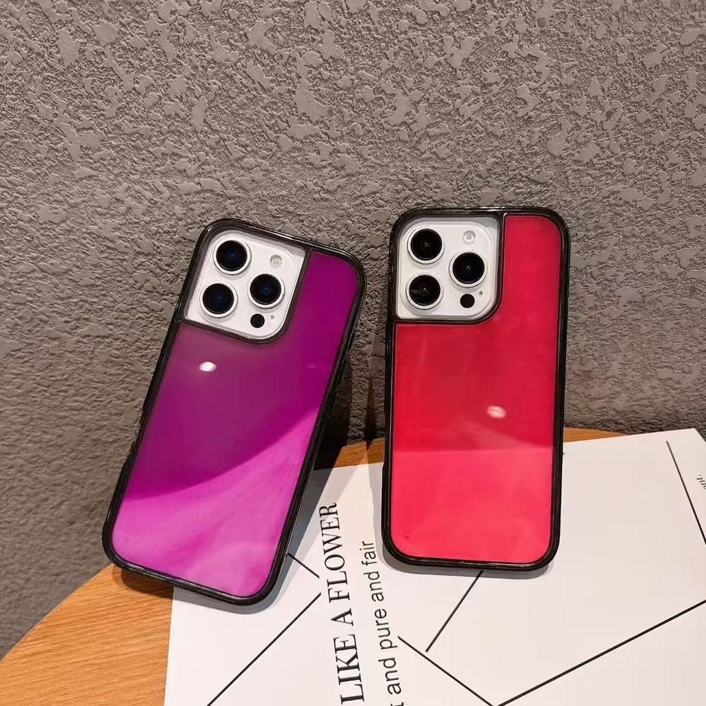 Luminous Quicksand Case for iPhone 16 15 14 13 12 Pro Max Plus Cover Glow in Dark Liquid Shiny Sparkles Shockproof Shell Fundas