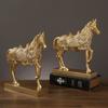 Resin Horse Statue Art Miniatures Figurine Nordic Style Horse Ornaments  Christmas