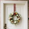 15" Wreath Hanger Metal Wreath Door Hanger Non Scratch Over The Door Hanger Hook for Christmas Halloween Front Door