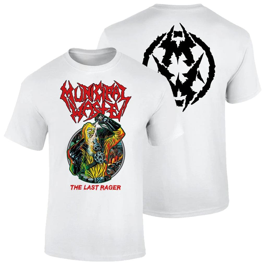 Municipal Waste Thrash Band Grafik Baumwoll-T-Shirt Herren Damen Kurzarm Print T-Shirt Baumwoll-Tops Mode Marke Sommer-Tee