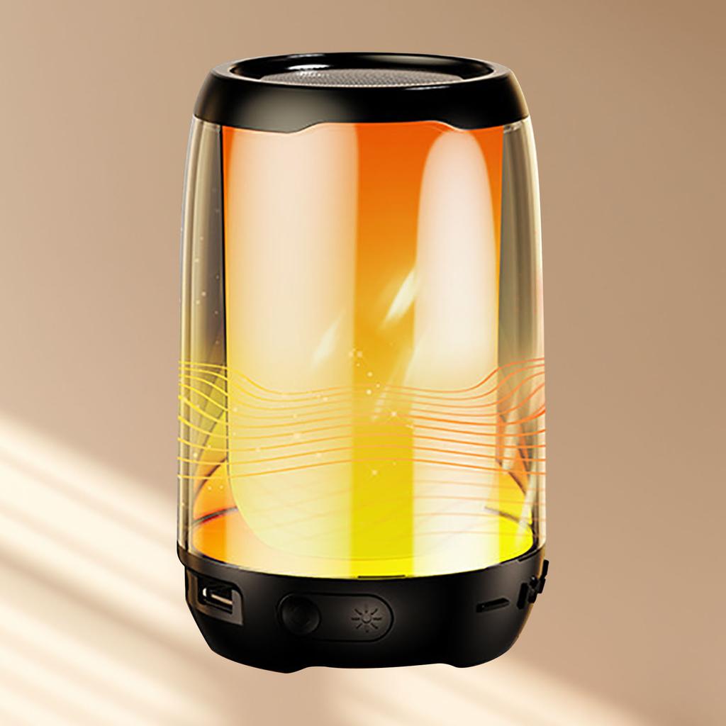 Portable Bluetooth Speaker with Night Light Multifunction LED Dazzling Night Light Mini Wireless Bluetooth Speaker