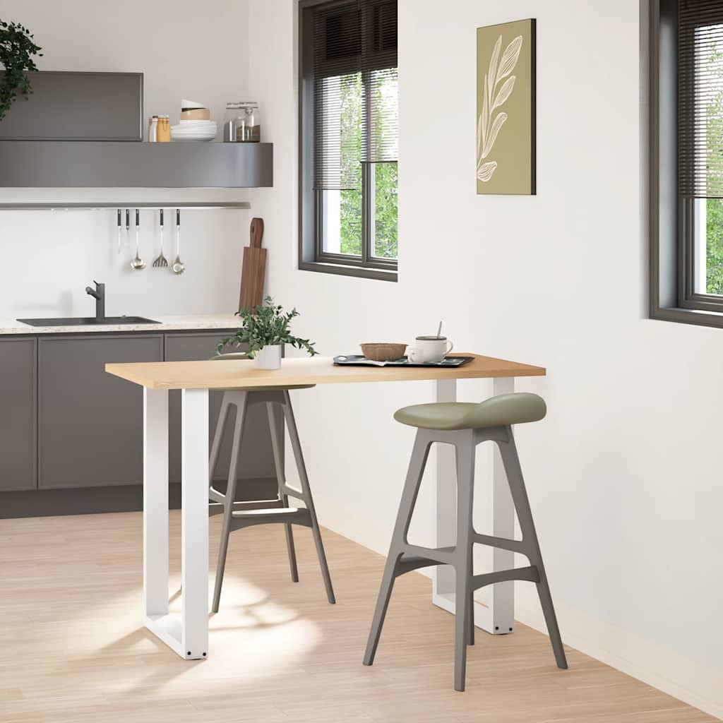 Vidaxl Nogi Do Stolika Kawowego, 2 Szt., Białe, 60X(90-91) Cm, Stal