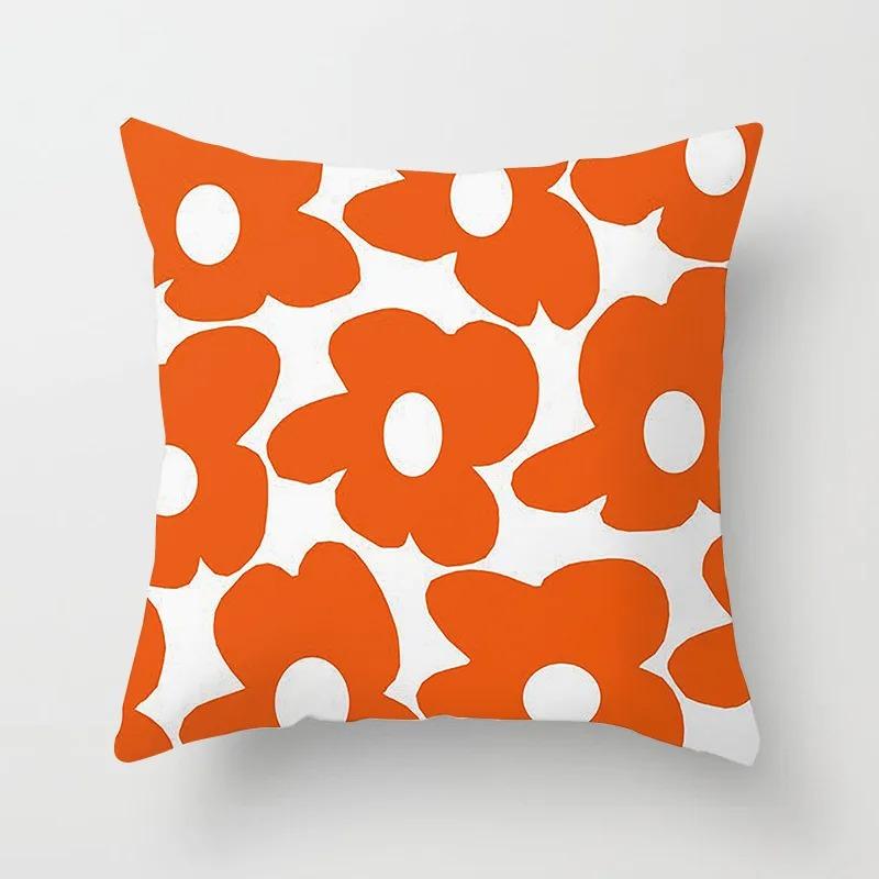 Fresh Daisy Print Pillowcase Office Living Room Home Pillowcase Car Ornaments