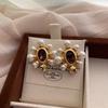 Gorgeous French Vintage Court Bead Earrings Temperament Light Luxury Fashion Versatile Exquisite High-End Unique Earrings Earrings