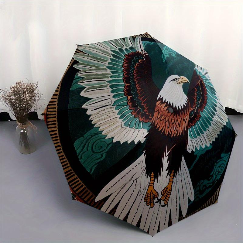 Eagle Round Rug - Majestic Wildlife Decor forYour HomeUmbrella, Portable 3-Fold Compact Umbrella for Men & Women Gift