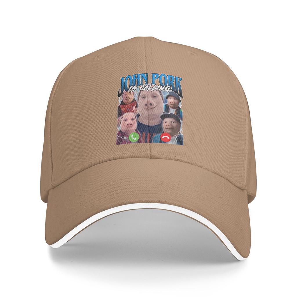 John Pork Is Calling Answer Call Phone Sun Baseball Cap  Spring Classic Hip Hop Hats For Unisex Women Hiking Fishing Snapback Cap