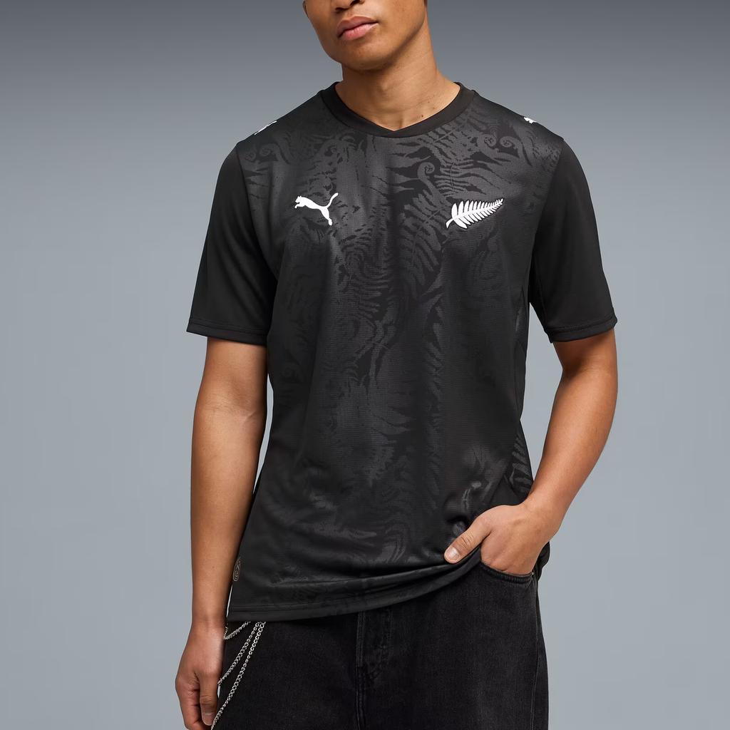 Puma New Zealand Home Kit Men Puma Black-Puma Silver Men Tops 783262-01