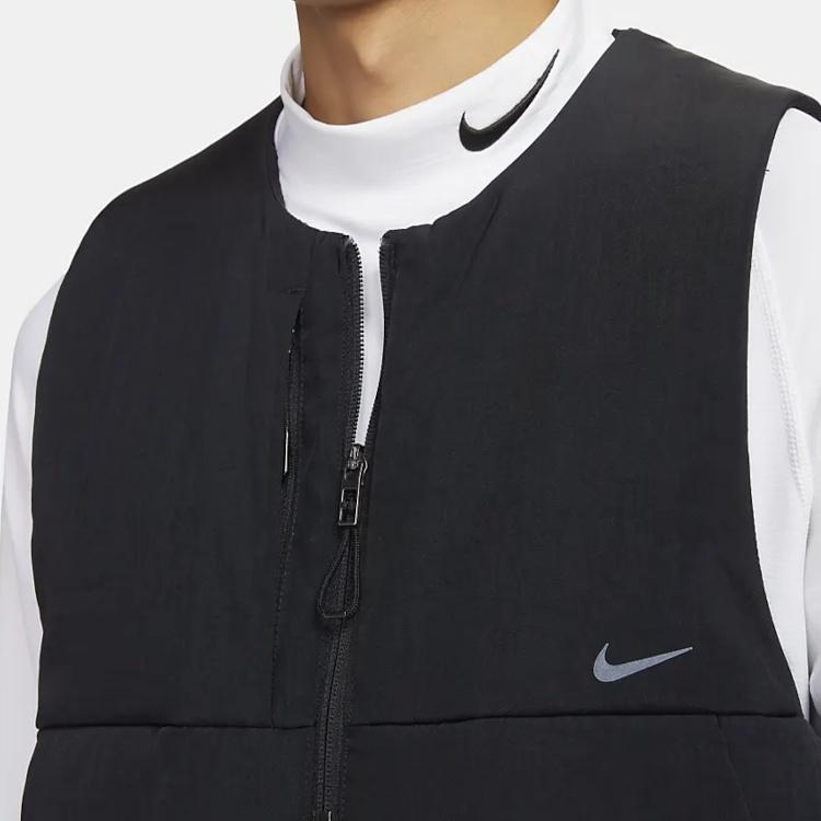 Nike THERMA FIT ADV Vests Men's Black Crew Neck Moderate Other FD0413-010