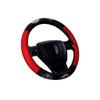 Car Steering Wheel Cover D-Shaped Handlebar Cover Summer Breathable Non-Slip Sweat-Absorbent Linen All-Season Universal Cartoon Cute for Women