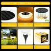 Waterproof Solar Ground Lamp LED Solar Powered Light Decorative Solar Lawn Lamp  Deck