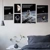 Astronaut Galaxies Wall Art Poster Moon Earth Cyberpunk Sci Fi Mural Modern Home Decor Canvas Picture Print Living Room Decorate