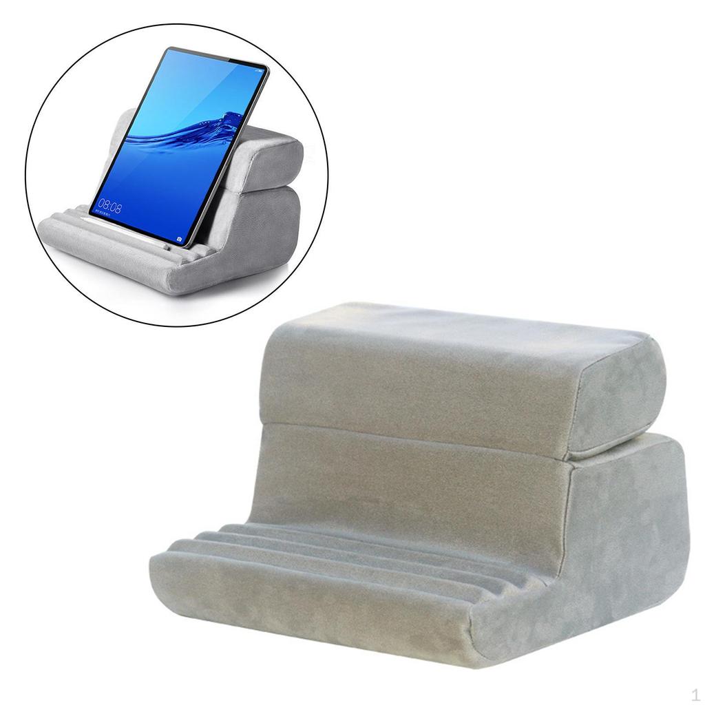 Tablet Pillow Stand for Lap Phone Holder Rack Removable Cover Comfortable Soft Pad Reading