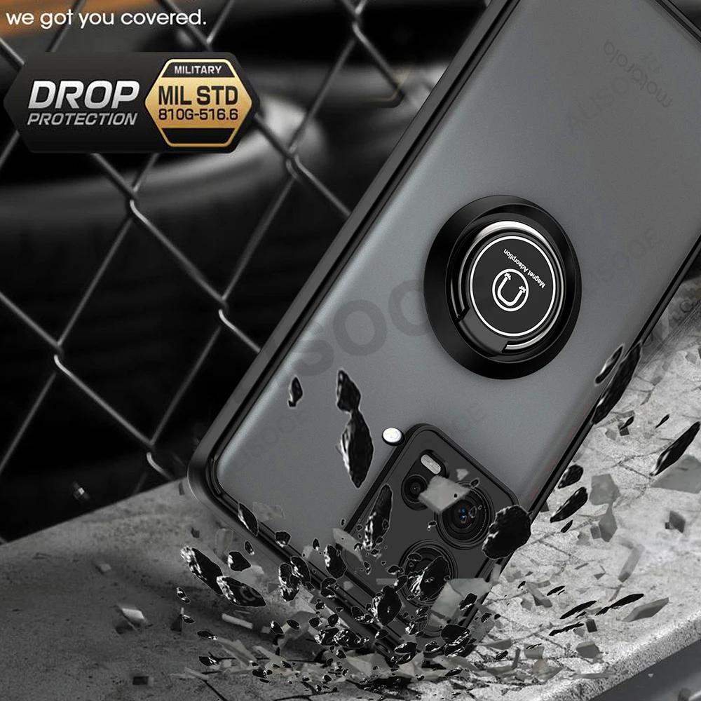 Funda for Motorola Edge 50 Fusion 40 Pro 30 Ultra Neo G85 G84 G54 G14 G24 G34 Case Ring Stand Capa for Moto G53 G23 G13 Cover