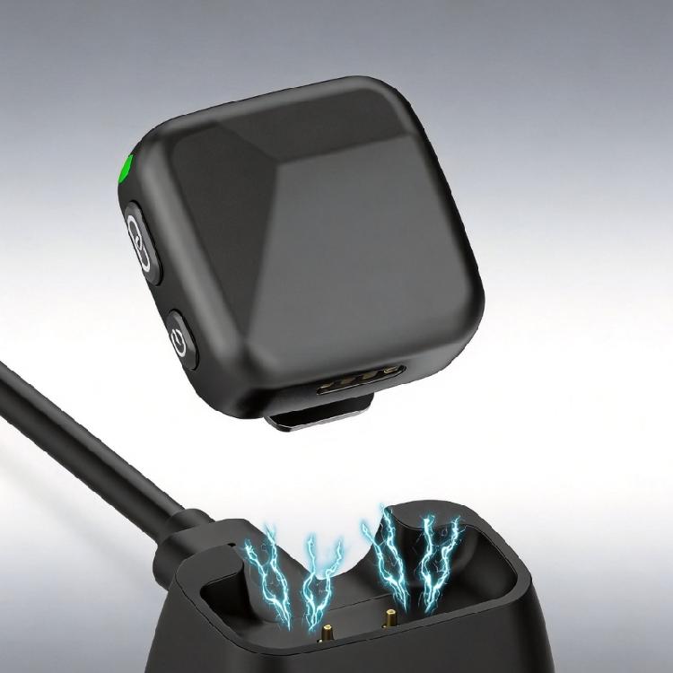 Travel Wireless Microphone Transmitter Charging Dock for Mic Mini Magnetic Drop In Desk Base for Daily Table Charging, Storage Support, and Spare Use