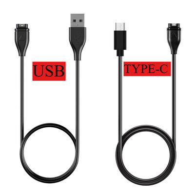 100cm USB Watch Charger For Garmin Instinct/Venu 2/Vivoactive 3/Fenix 8 7/Forerunner 55/Quatix 6/D2 Air/Vivomove 3 Charging Cable