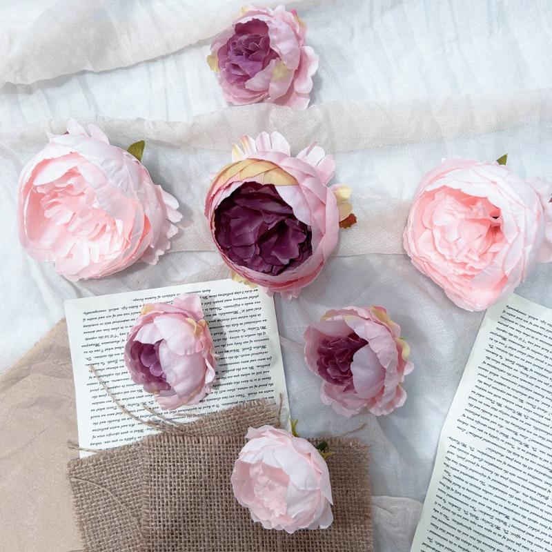 Artificial Artificial Peony Flower Heads, Home Materials, Flower Arrangement Accessories, Background Flower Walls, Artificial Flower Decorations