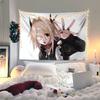1pc Cute girl background cloth ins style bedroom bedside hanging cloth dormitory wall decoration background clot