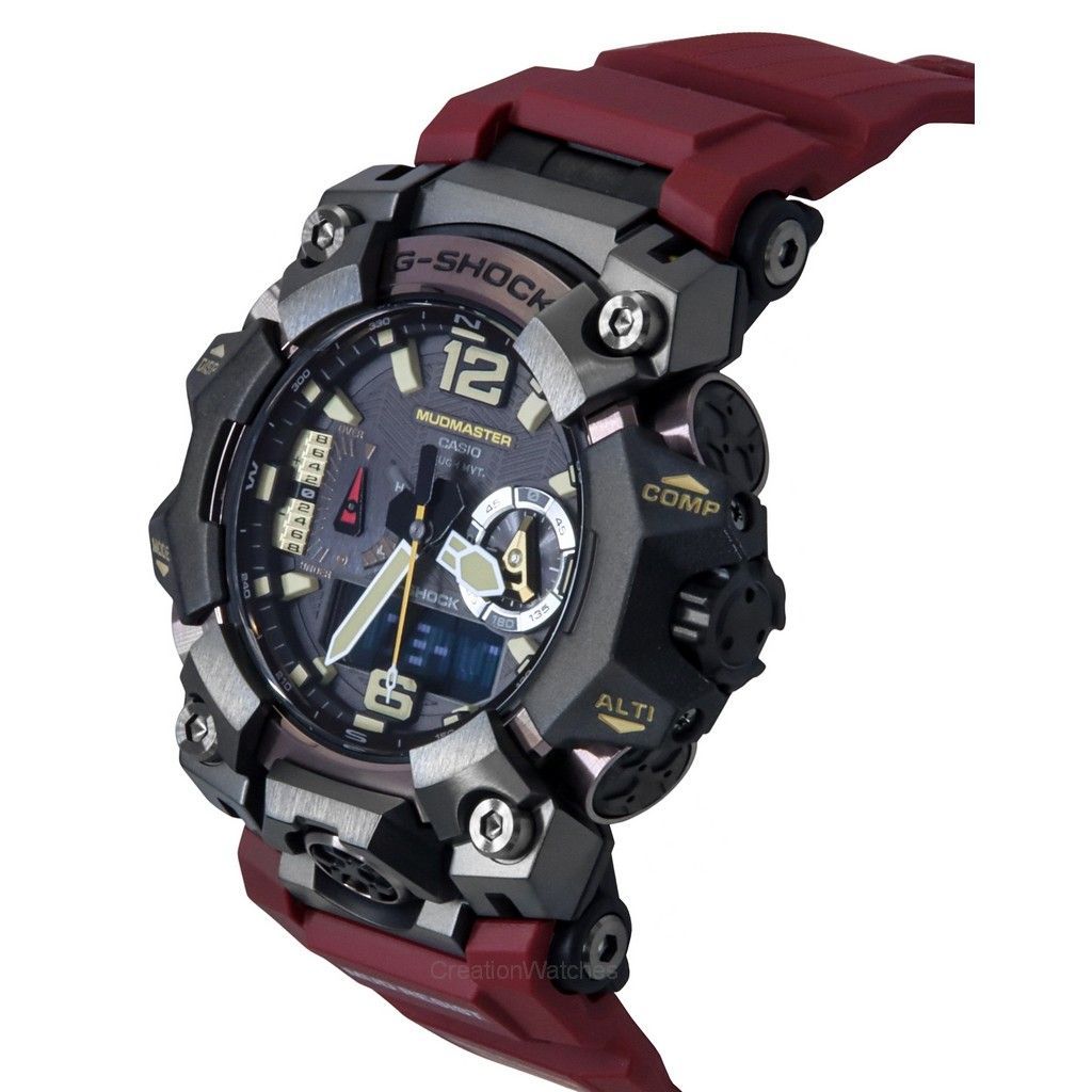 Casio Ceas de bărbați G-Shock Master Of G-Land Mudmaster Analog Digital Smartphone Link Cadran negru Solar GWG-B1000-1A4 200M