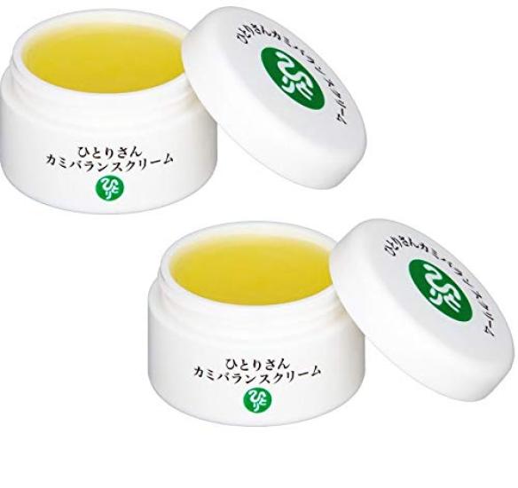 Ginza Marukan Hitori-san Kami Balance Cream 31g [Set of 2] Saito Hitori Castor Oil, Olive Fruit Oil, Peanut Oil Massage Cream for Face and Body (for