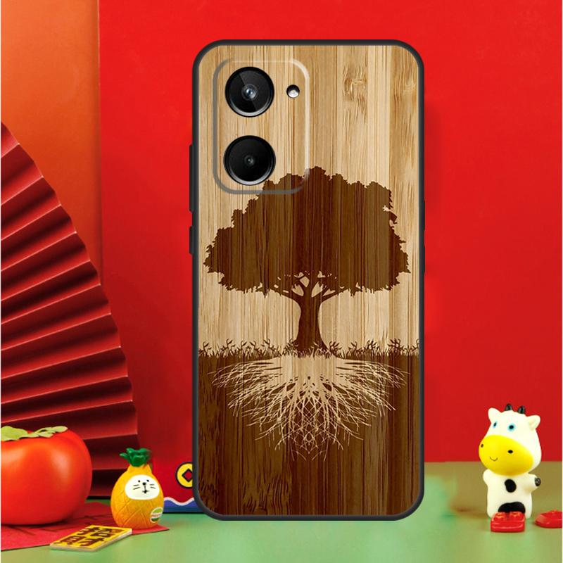 Tree Flower Bamboo Wood For Realme 15 Pro GT7 GT6 10 11 12 13 14 Pro Plus C67 C63 C61 C55 C51 C53 C35 C75 C65 Case