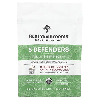 5 Defenders, Organic Mushroom Extract Powder, 1.59 Oz (45 G)