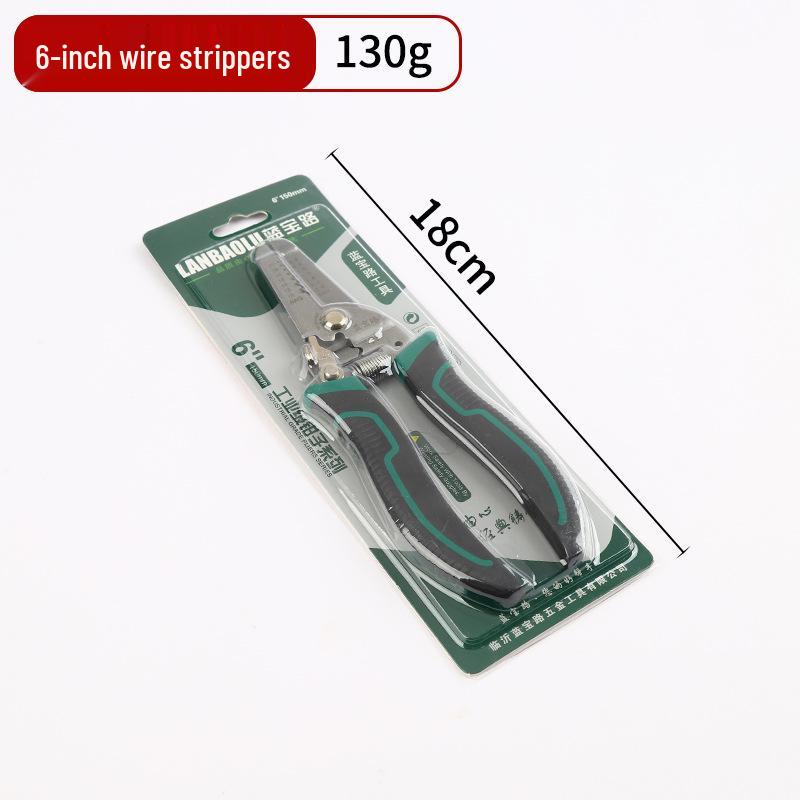 Electrician’s 6-inch Multifunctional Wire Stripper & Cutter Pliers