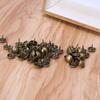 100 Pcs Furniture Upholstery Nail Antique Bronze Decorative Tacks Round for Head Pushpin for Sofa Home DIY Decor Hardwar