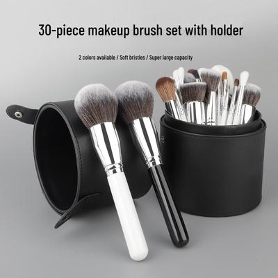 30-Piece Professional Makeup Brush Set - Soft Bristles for Eyeshadow, Powder, and Full Face Application