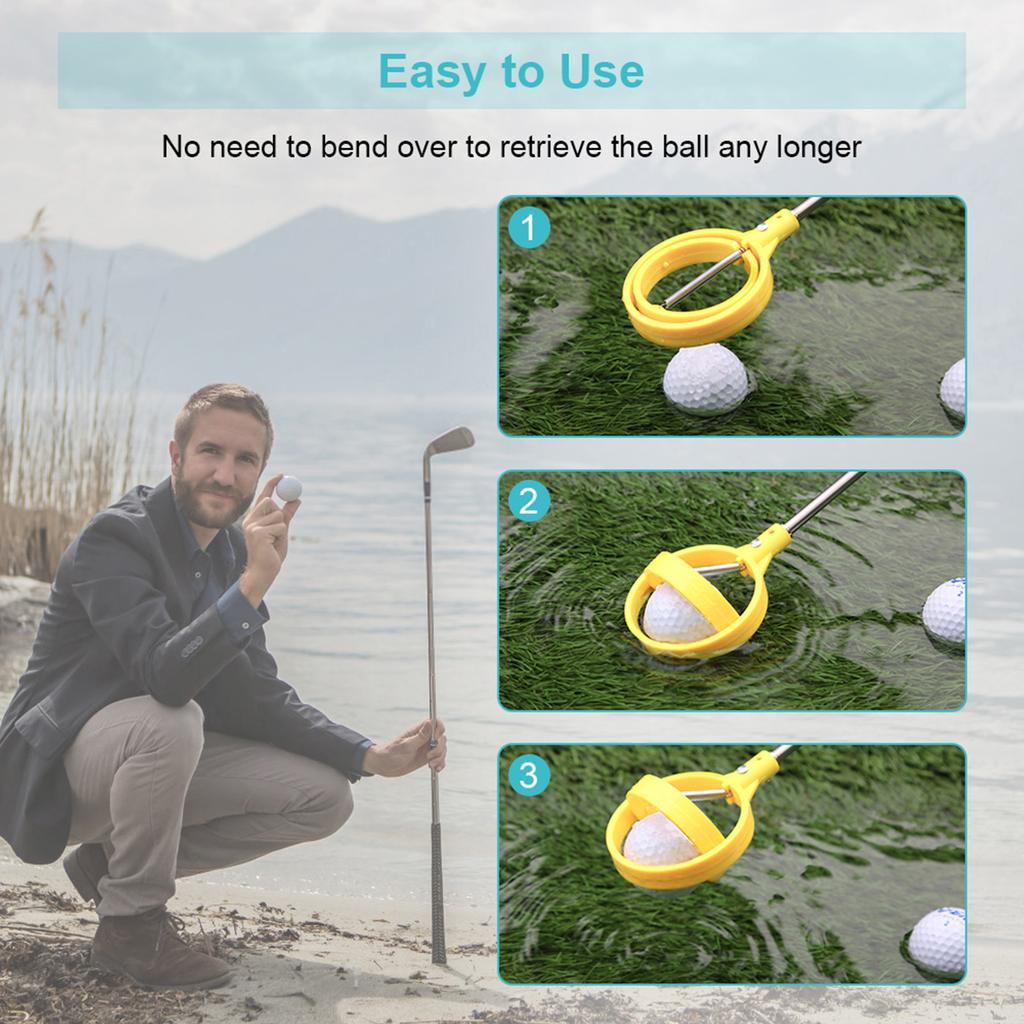 Practical Picker Telescopic Pick Up Tool Device Retriever Scoop (White)