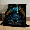 1pc Lord of the Rings Fellowship Ring  - Throw Blanket, Soft, Flannel Blankets, Living Room,  All Seasons Use-1021072