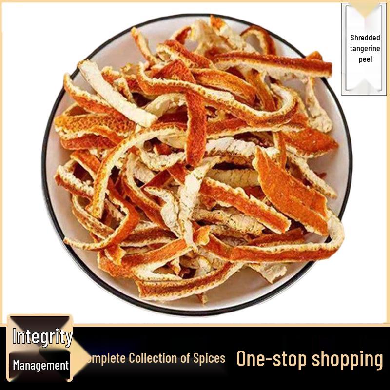 Dried Tangerine Peel Shreds 500g - Perfect for Tea Brewing, Spices, and More 100g