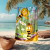 Ultra-Soft Beach Towel with maya the bee Theme,Ideal for Pool - Camping, Diving - Perfect Travel Essential, Vibrant Beach Towel.