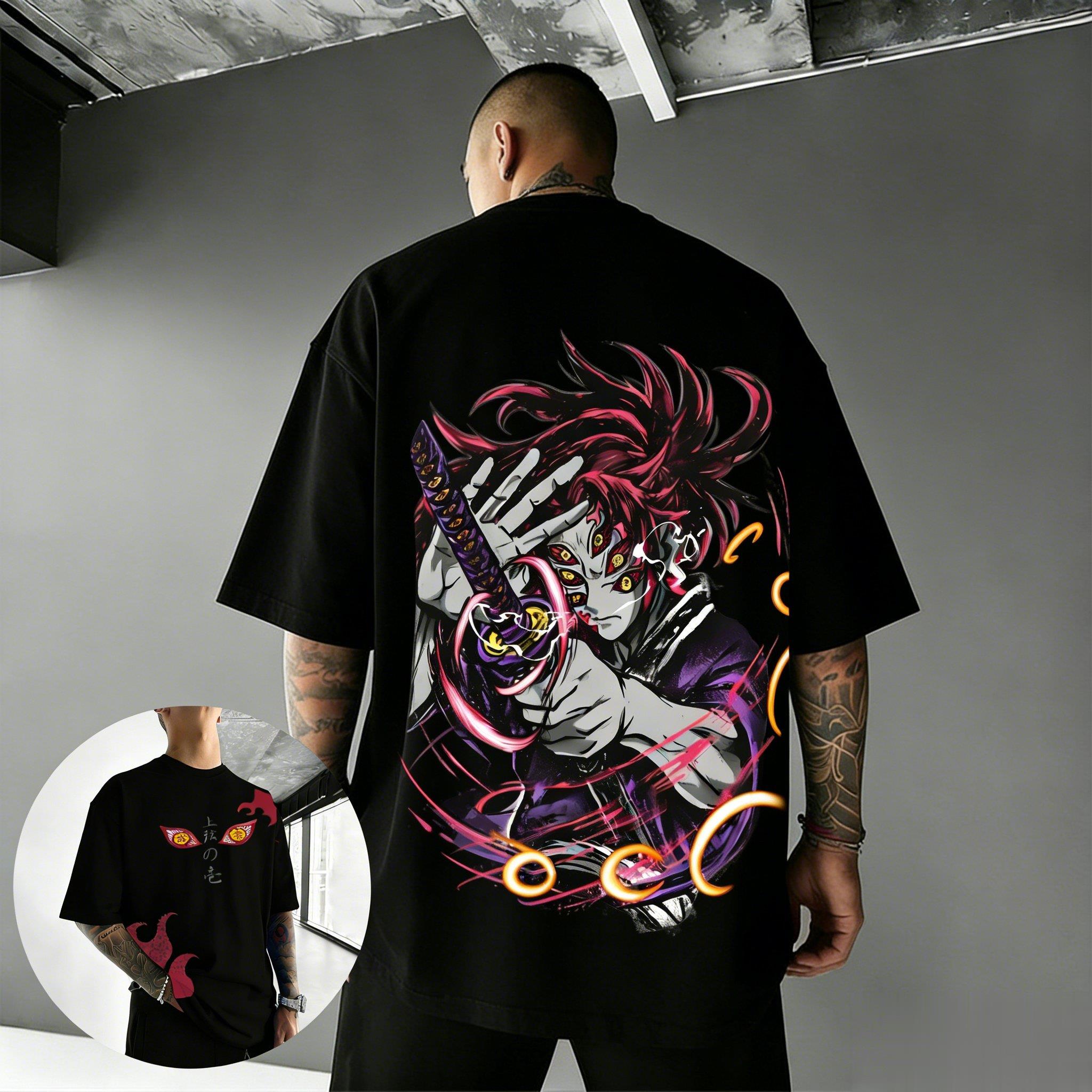 Kimetsu No Yaiba Anime Print T-Shirt Herren Damen 2026 Sommer Baumwolle Streetwear Kurzarm Oberteile Grafik T-Shirt Lässig Übergröße Y2k 3XL